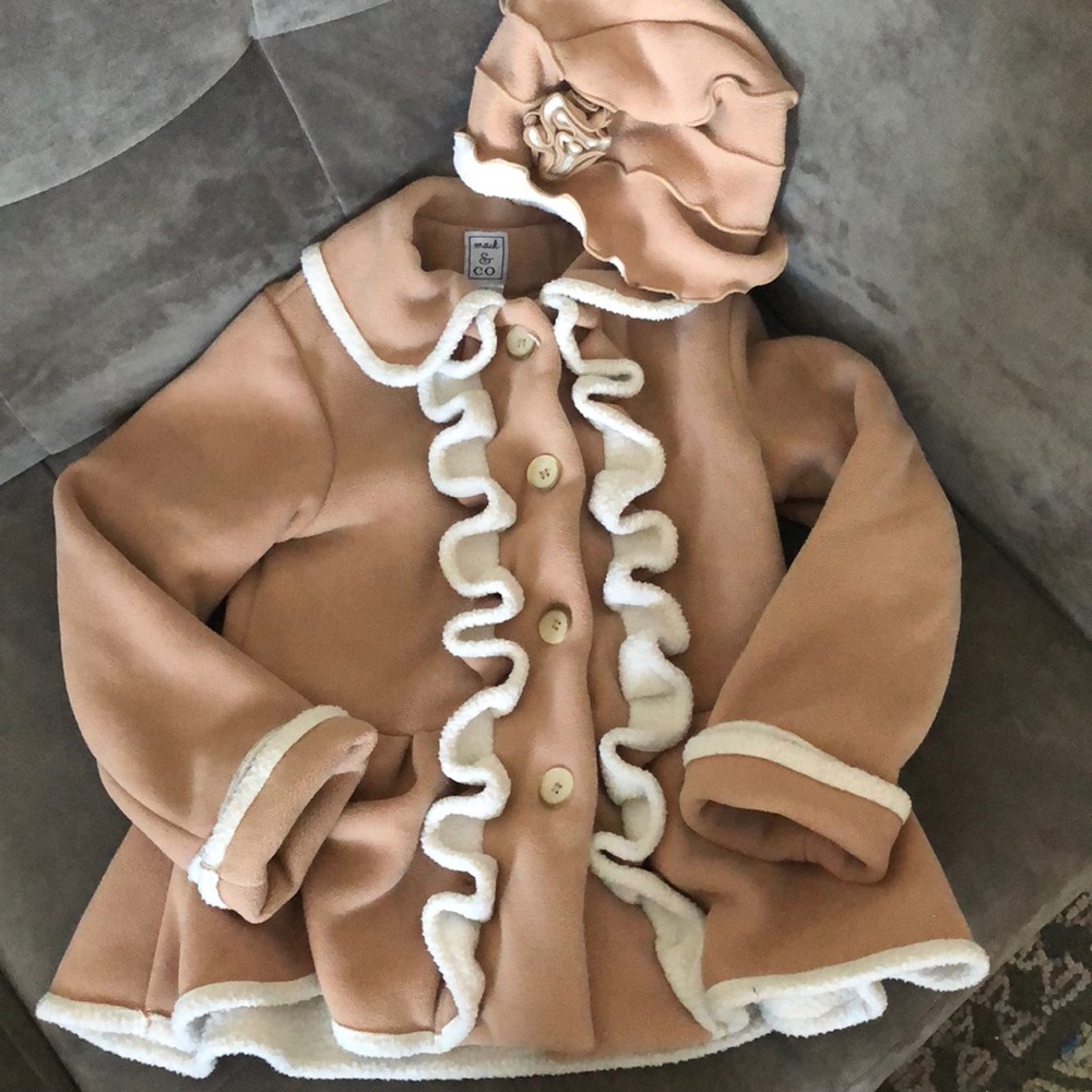 Coat with matching cap